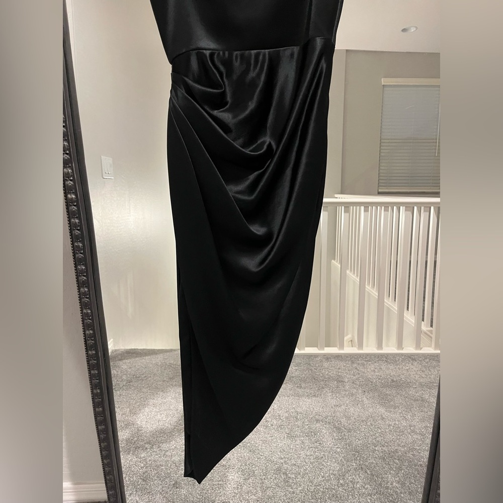 House of CB Reva Satin Gathered Corset Dress - Picture 11 of 13